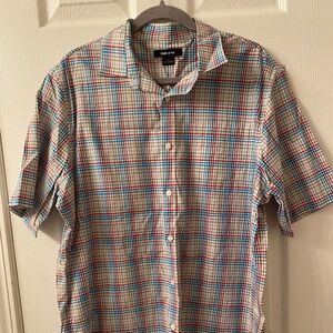 plaid button down shirt